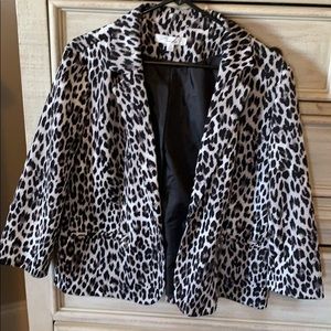 Silver, grey and black cheetah coat